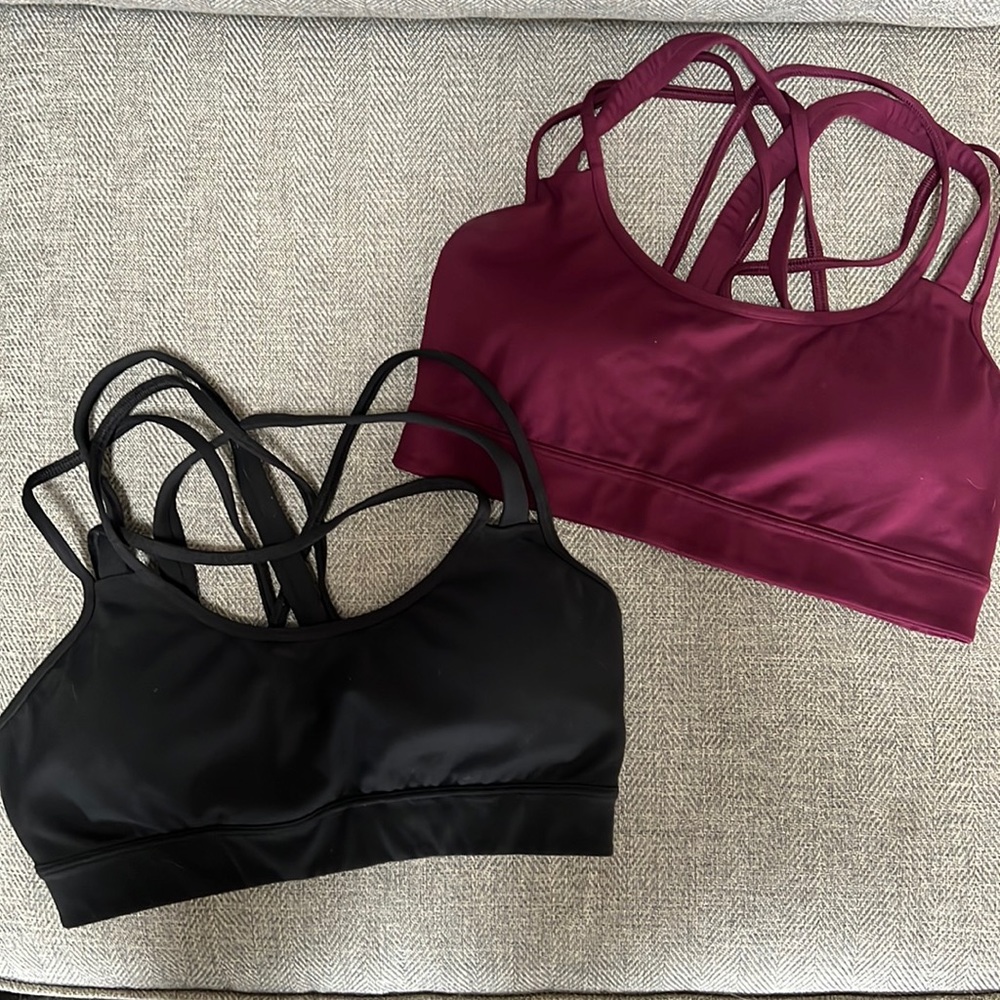 Victoria secret strappy back sports bras (2 pack)